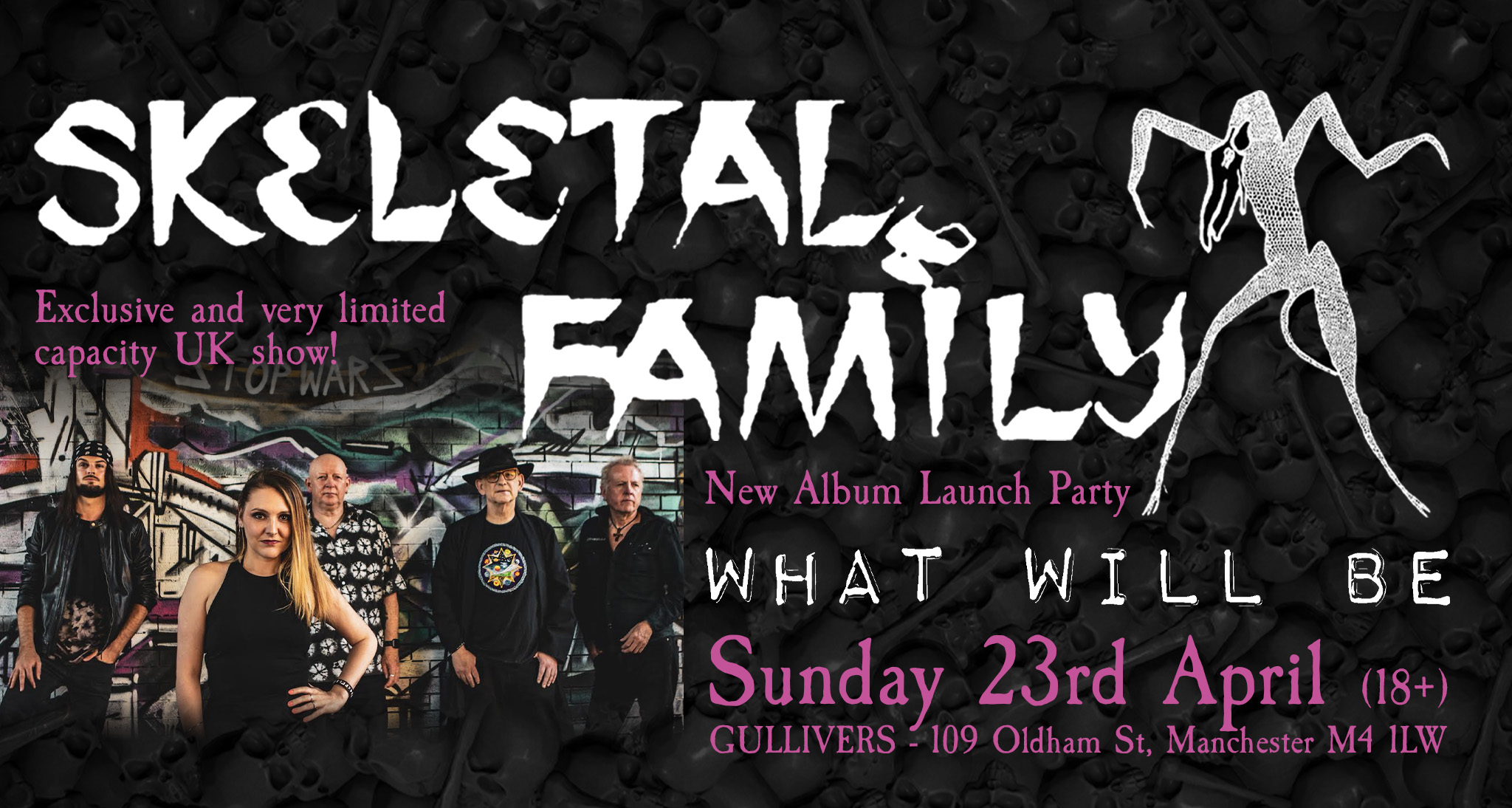 SKELETAL FAMILY Album Launch Shows at Gullivers + What Will Be