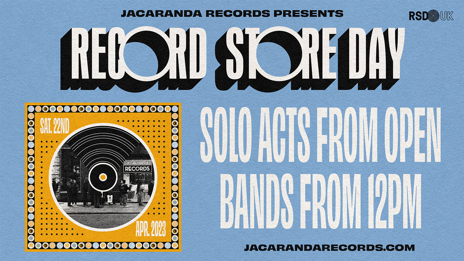 RECORD STORE DAY 2023 Jacaranda Records, Liverpool at PHASE ONE Liverpool, Liverpool on 22nd