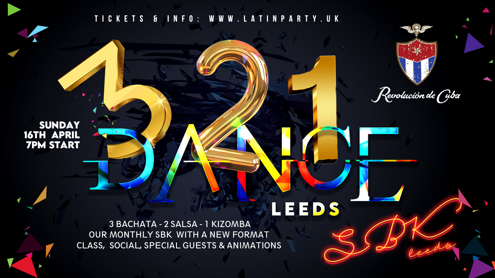 321 Dance – SBK LEEDS  | Sunday 16th April