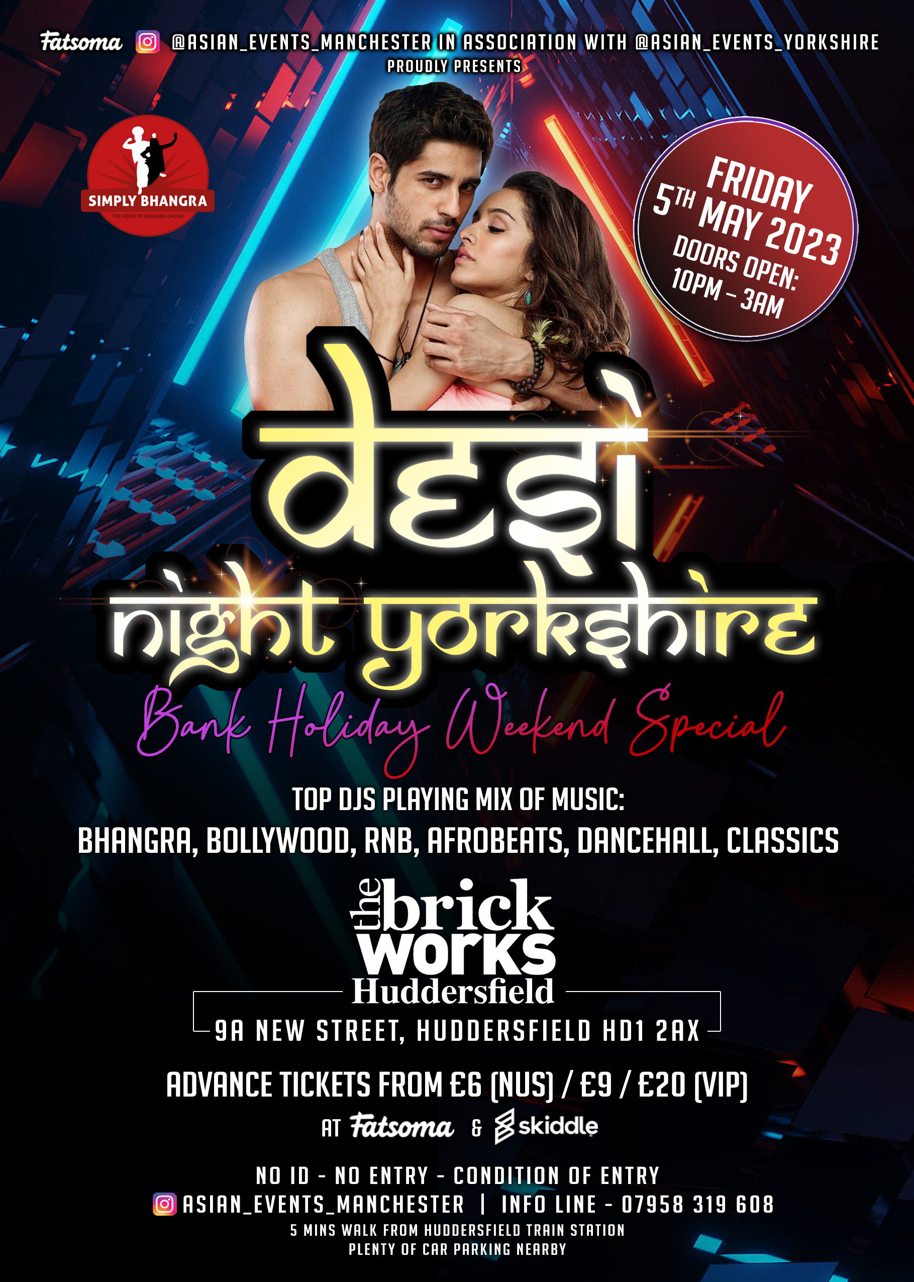 Desi Night Yorkshire -Friday 5th May 2023 at The Brick Works ...