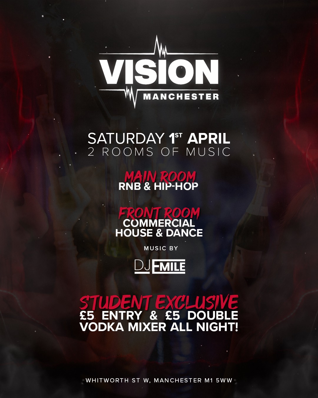 Switch Saturdays at Vision Nightclub 1st April