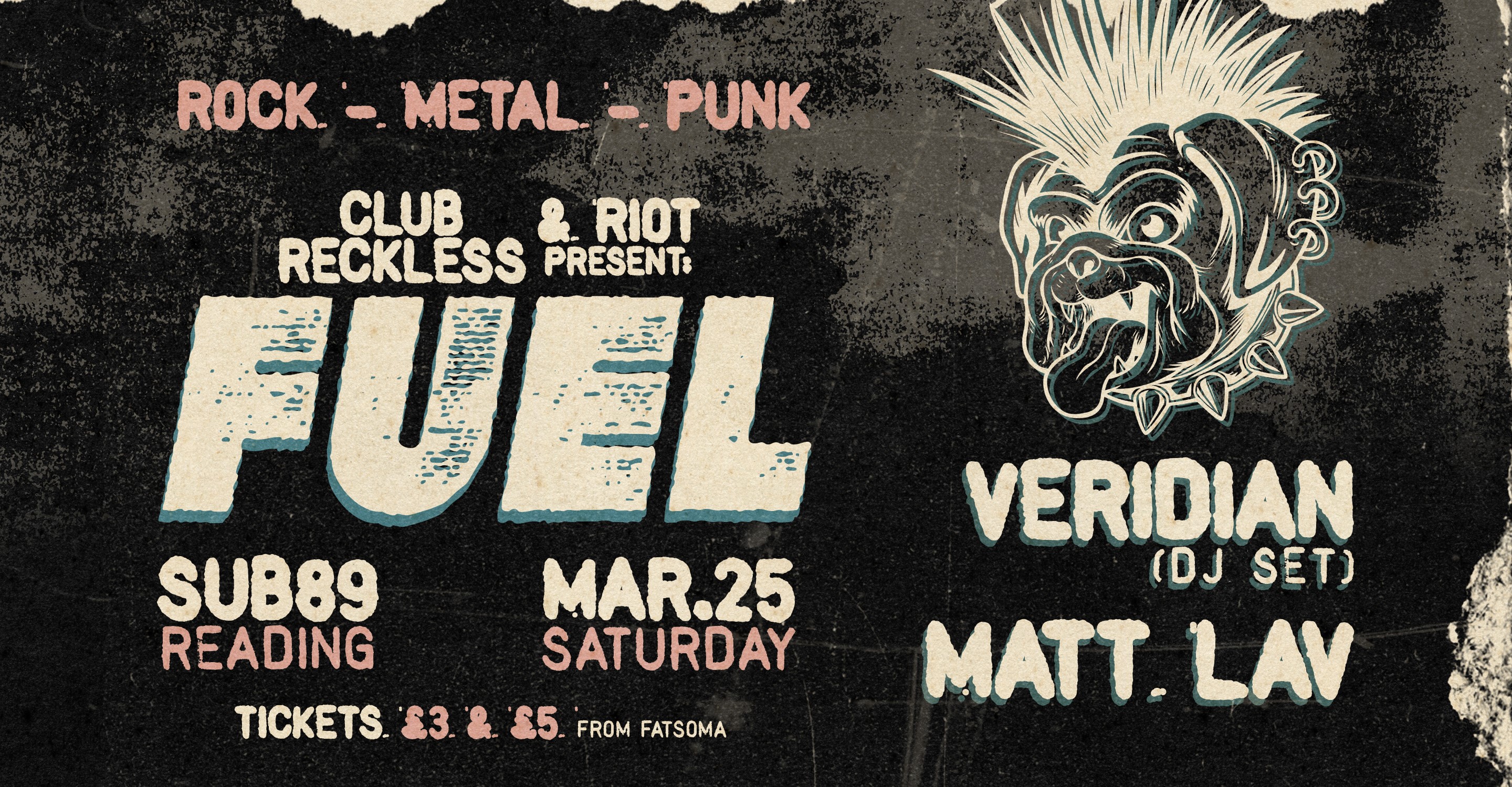 Club Reckless x Riot present FUEL – Rock, Metal, Punk & more – FREE ENTRY