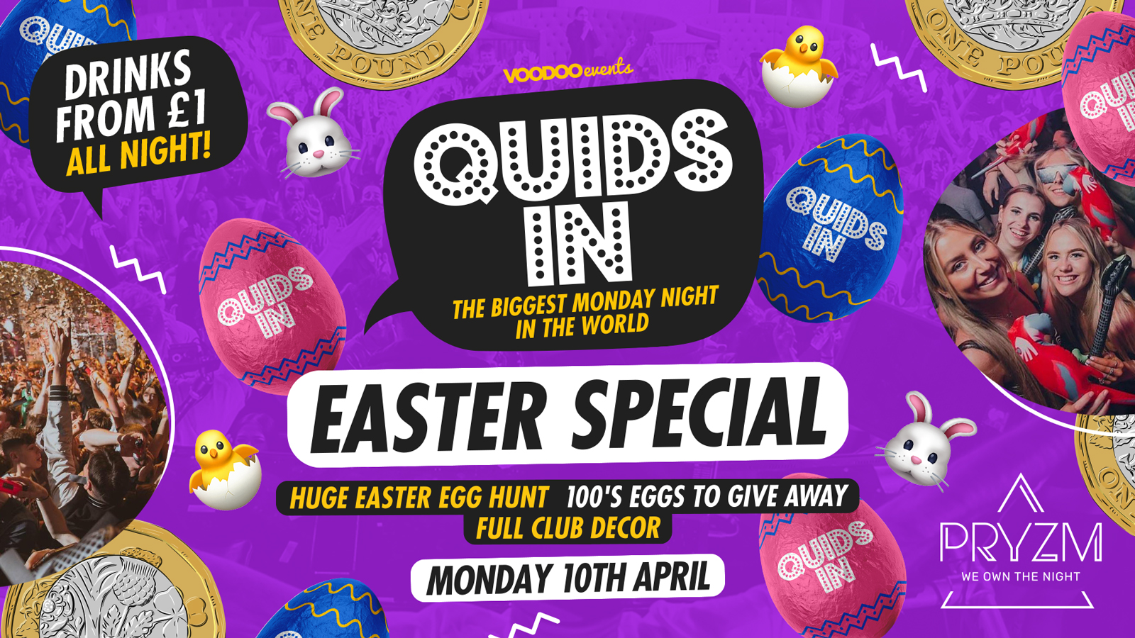 Quids In Mondays Easter Egg Hunt! – 10th April
