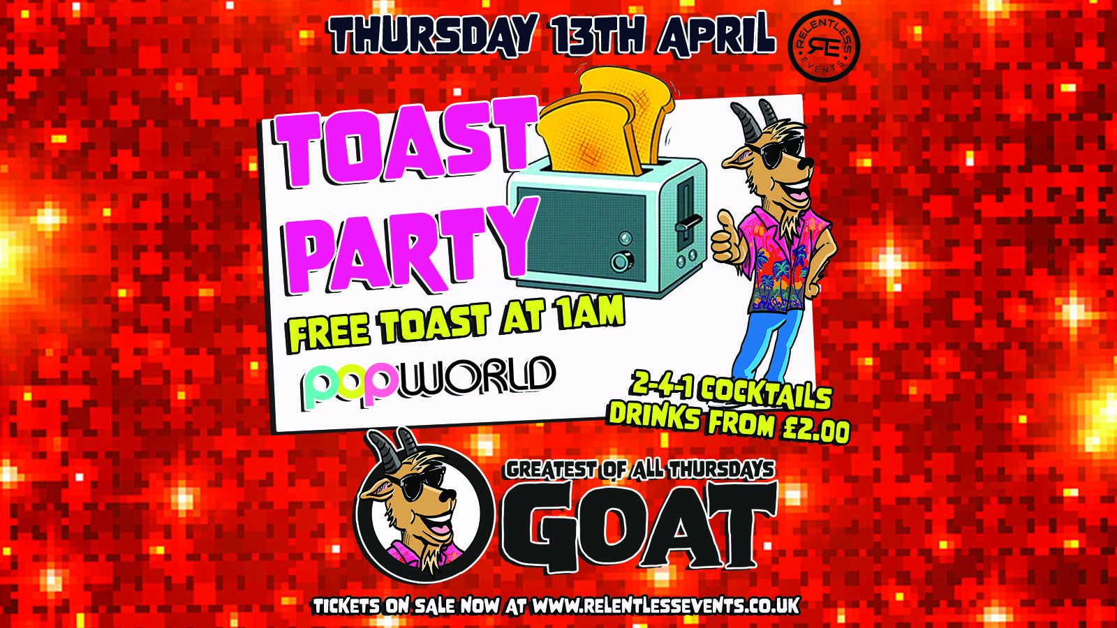 GOAT ‘TOAST PARTY!’ at Popworld Birmingham