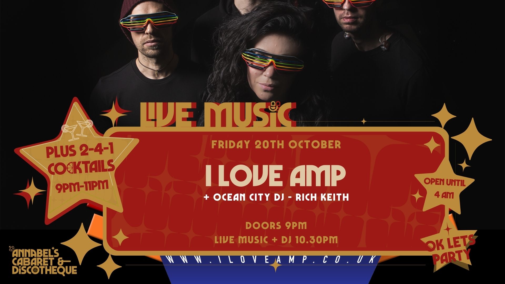 Live Music: I LOVE AMP // Annabel’s Cabaret & Discotheque