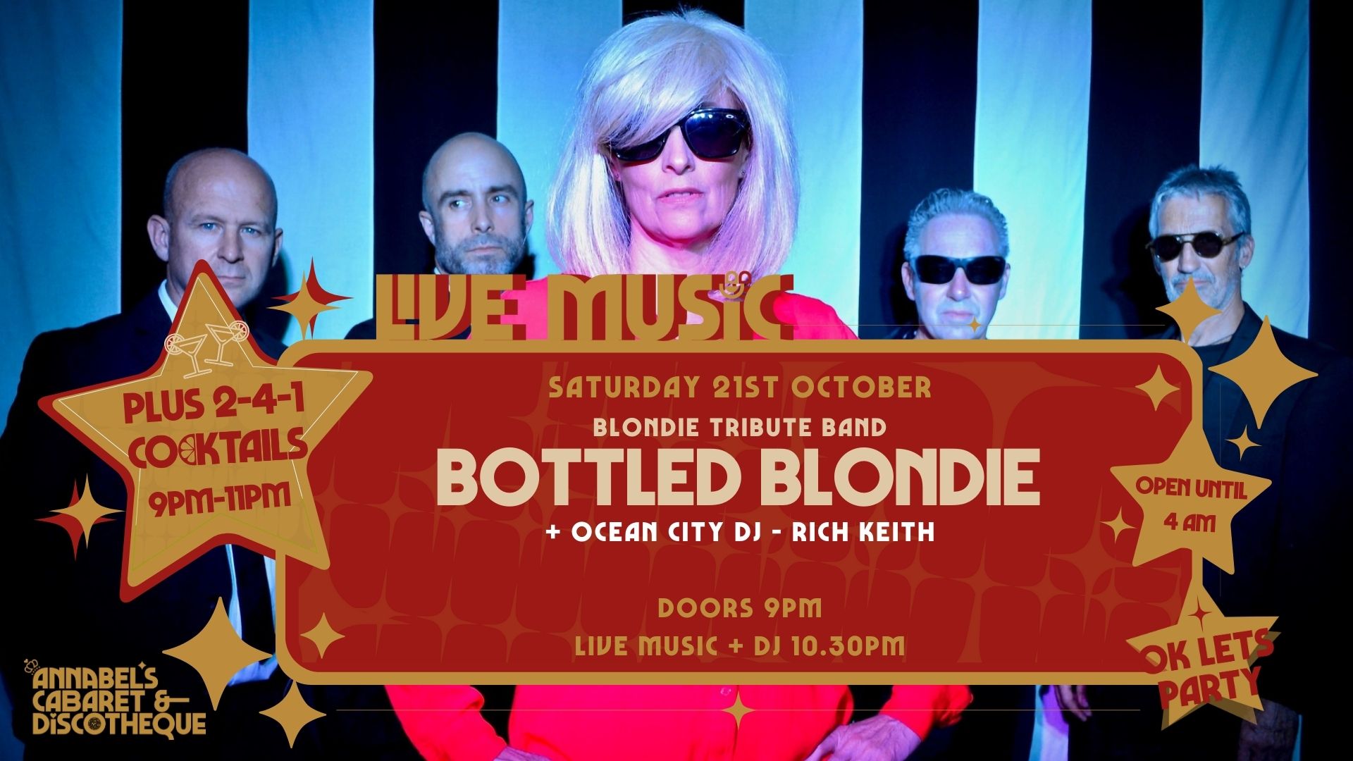 Blondie Tribute Band: BOTTLED BLONDIE // Annabel’s Cabaret & Discotheque