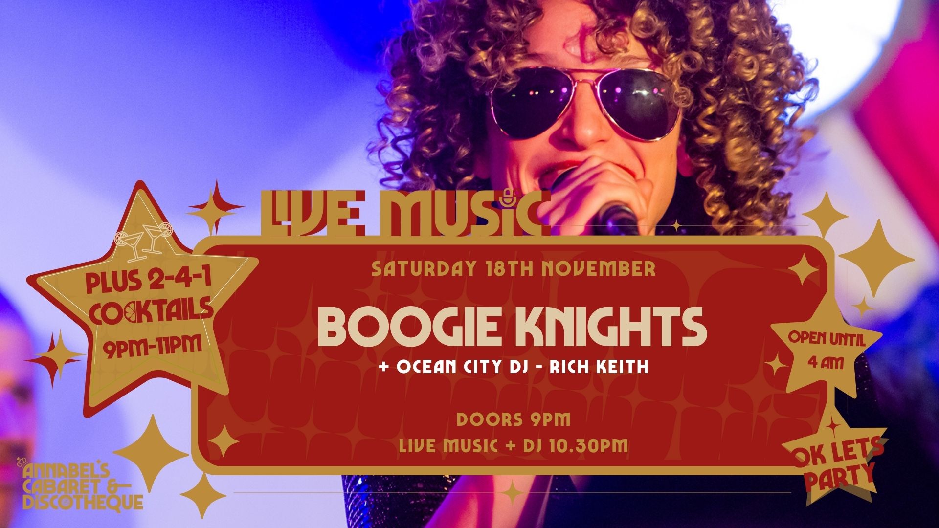 Live Music: BOOGIE KNIGHTS // Annabel’s Cabaret & Discotheque