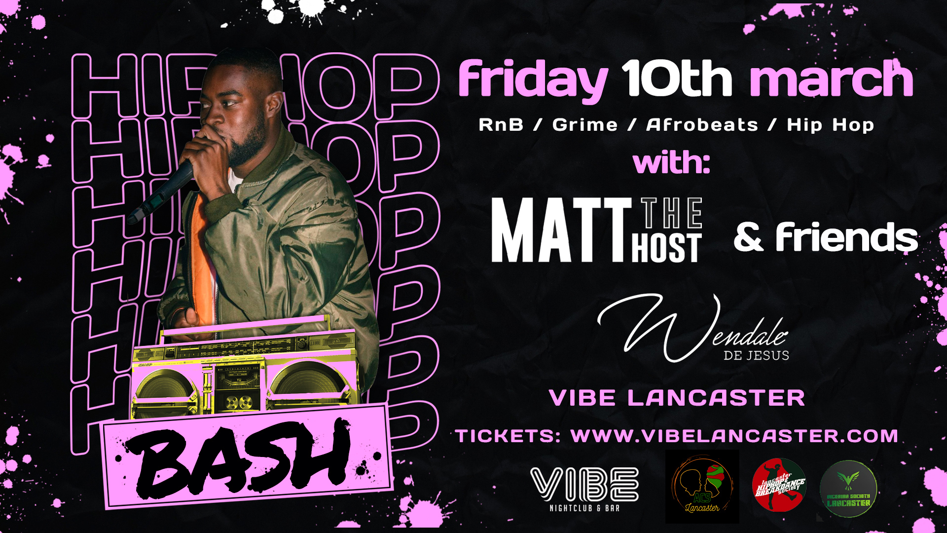 Vibe Fridays – Hip Hop Bash