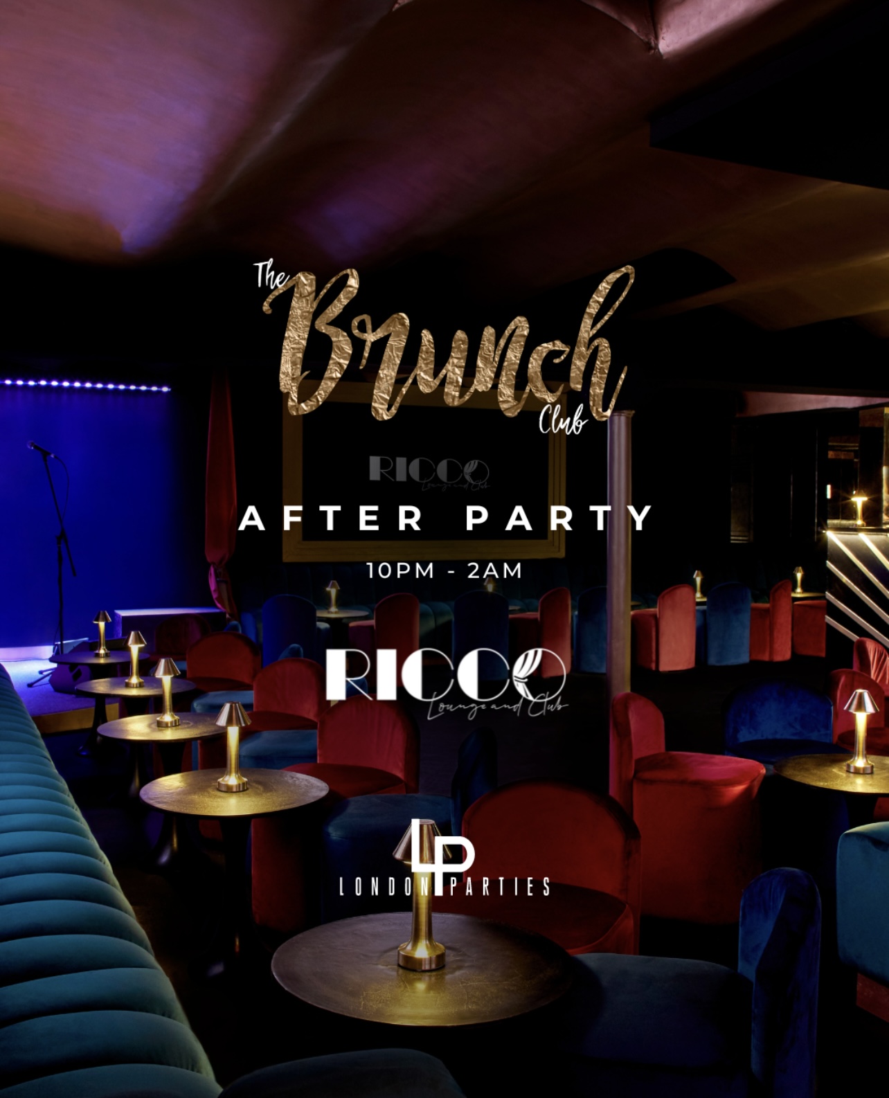 COME TO OURS - Afterparty Link at Ricco London, London on 12th Mar 2023 |  Fatsoma