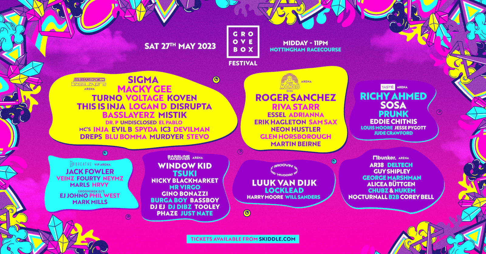 Groovin' at Groovebox Festival 2023 at Nottingham Racecourse