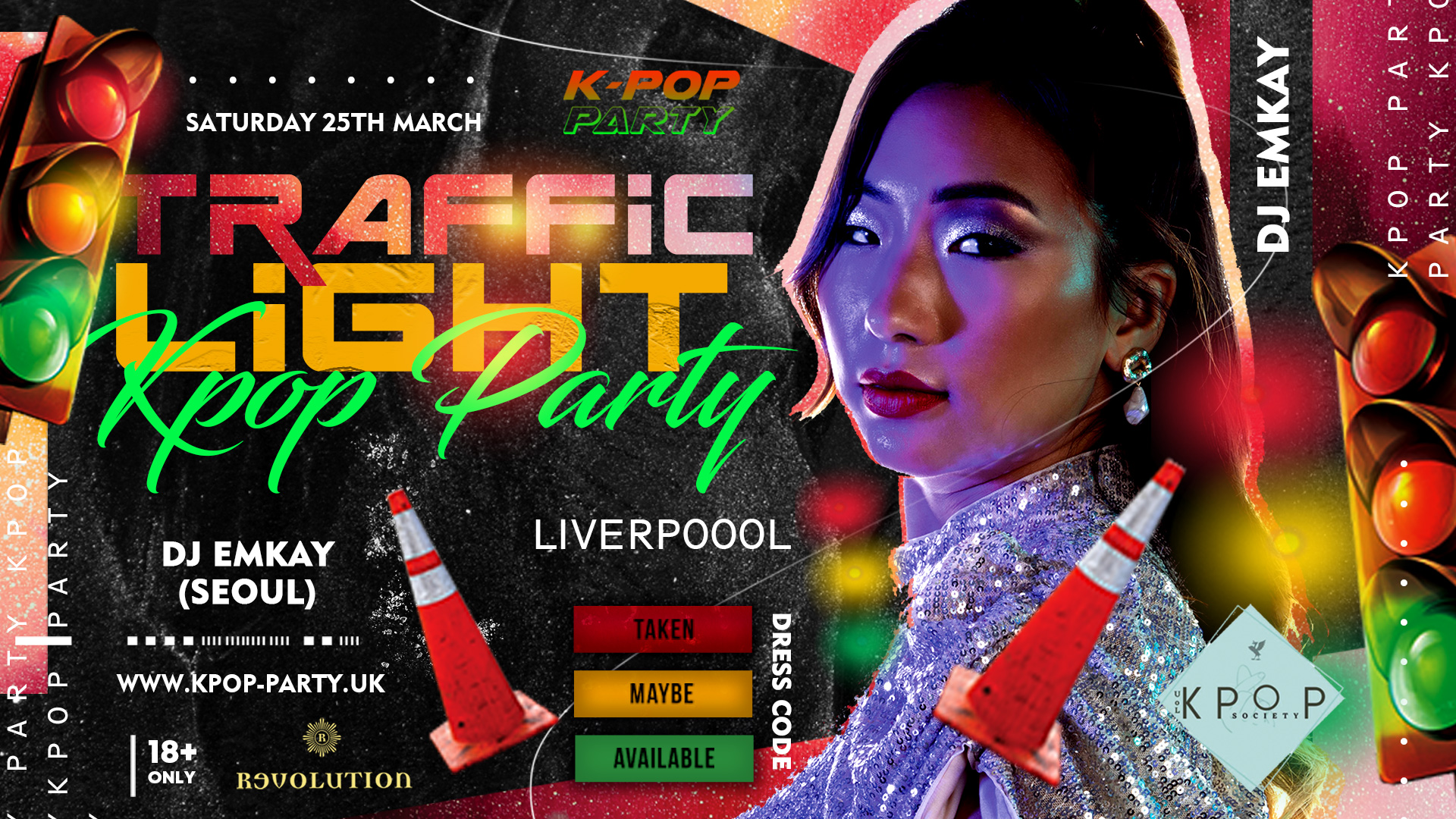 K-Pop Traffic Light Party Liverpool – with DJ EMKAY | Saturday 25th March