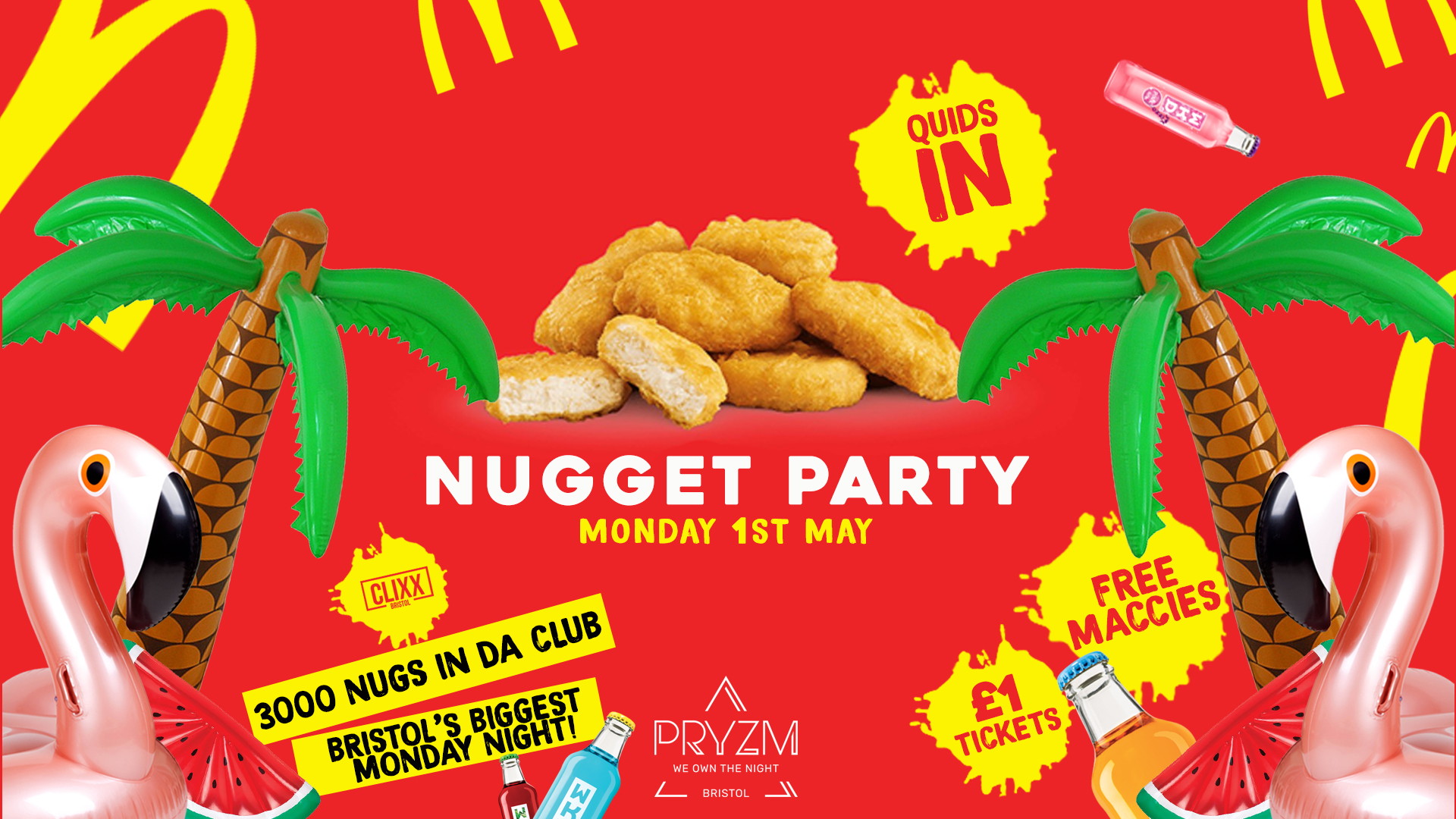 QUIDS IN – Nugget Party –   £1 Tickets