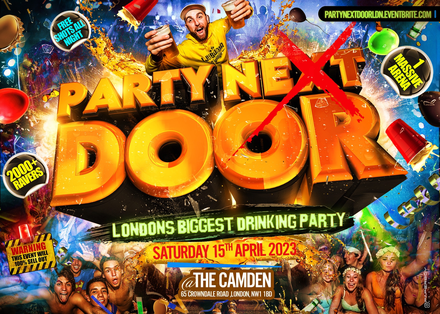 Party Next Door London’s Wildest Party Of The Year at The Camden