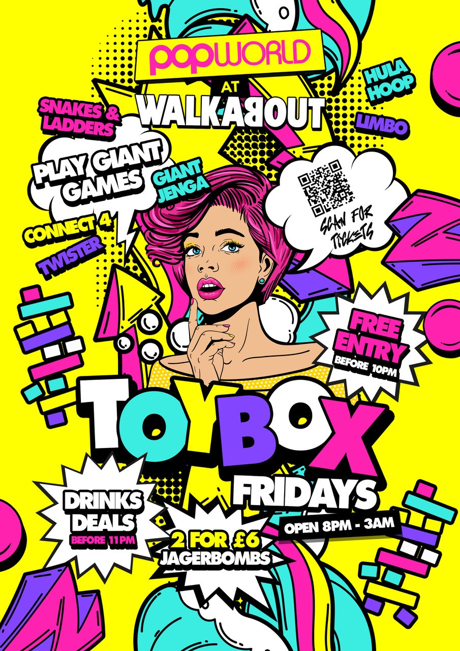 POPWORLD TOYBOX at Walkabout , Brighton on 28th Apr Fatsoma