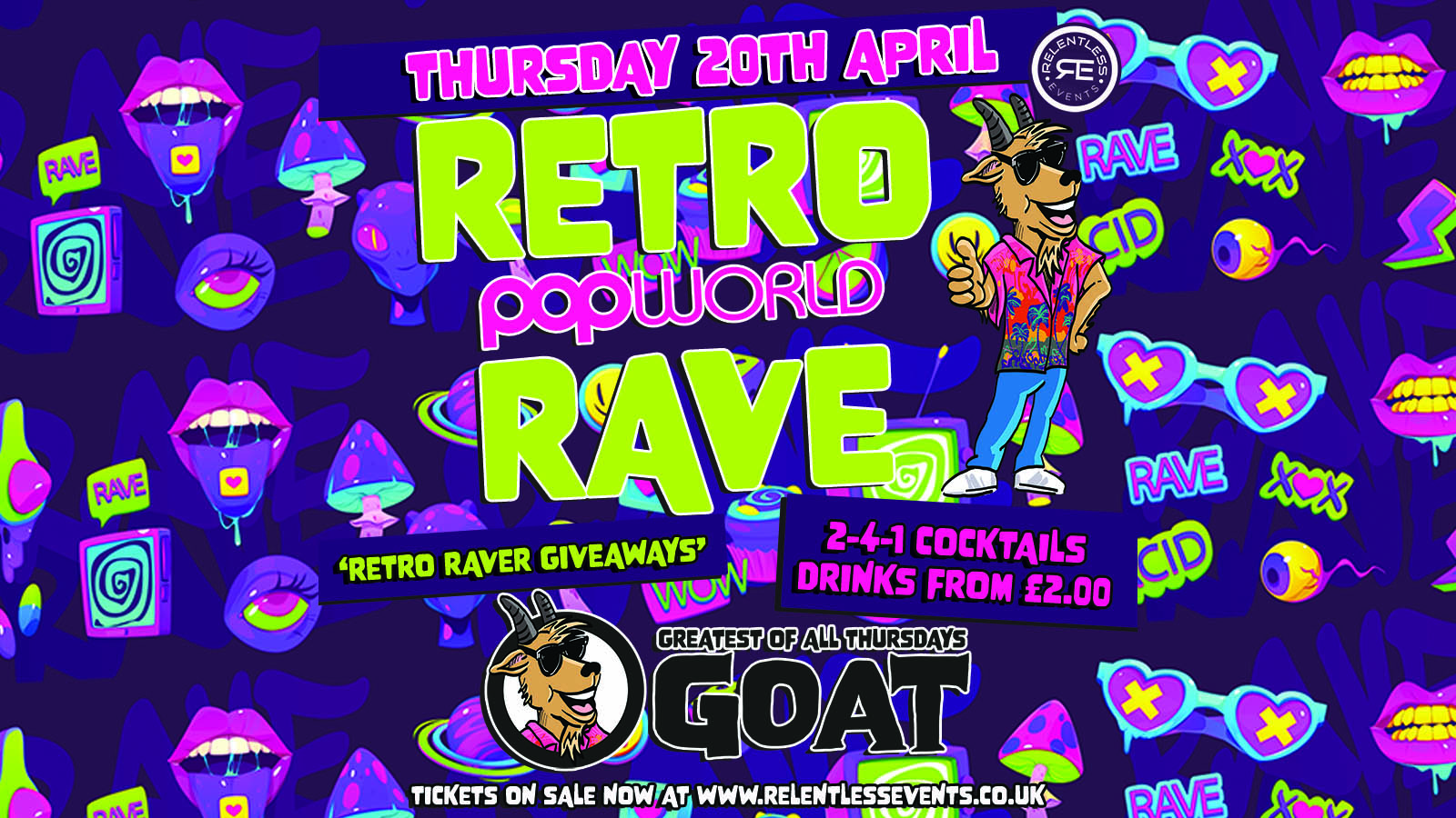 GOAT ‘RETRO RAVE’ at Popworld Birmingham