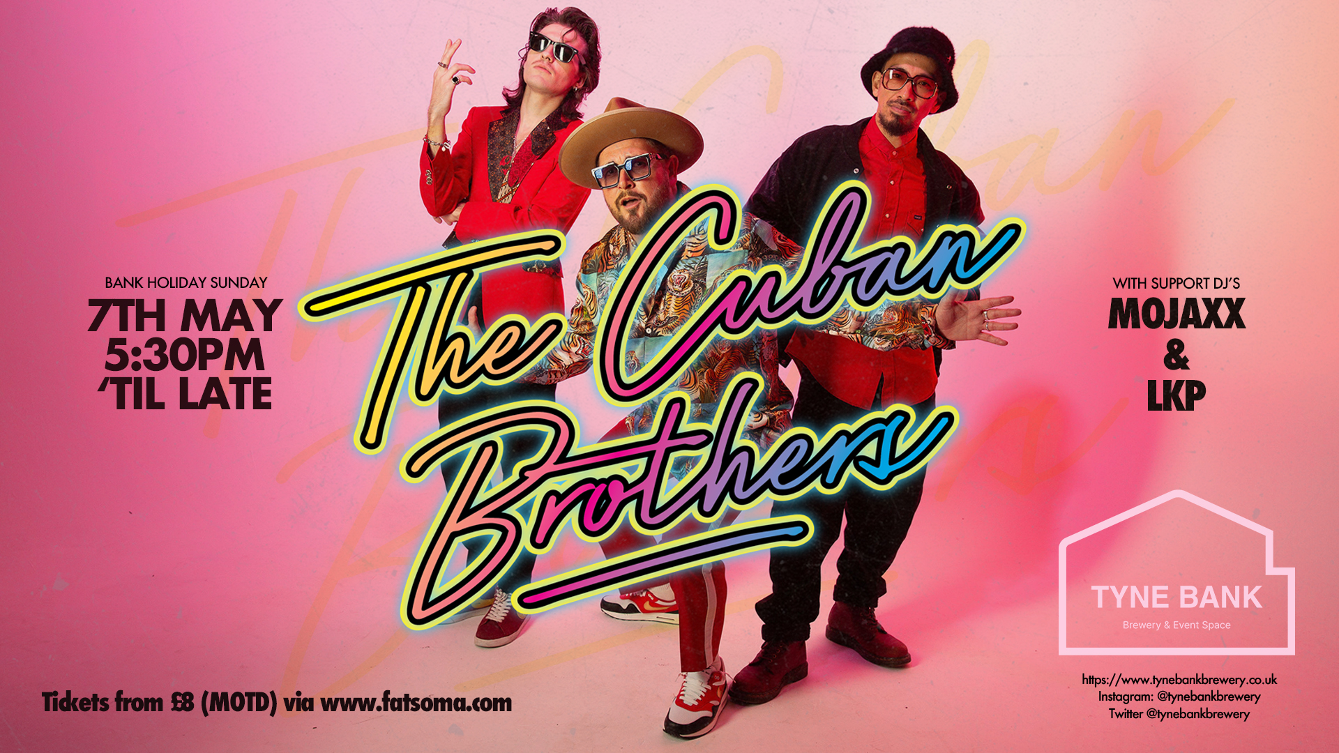 Cuban Brothers + DJ Support Tyne Bank Brewery at Tyne Bank Brewery Event Space, Newcastle