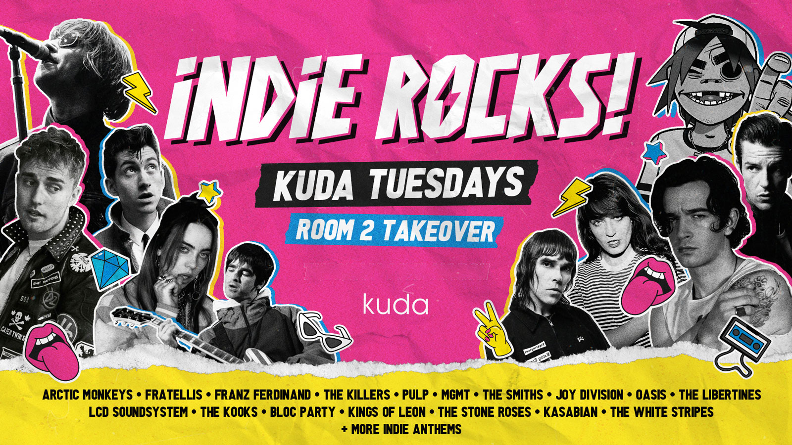 Indie Rocks! X Kuda Tuesdays at Kuda, York on 18th Apr | Fatsoma