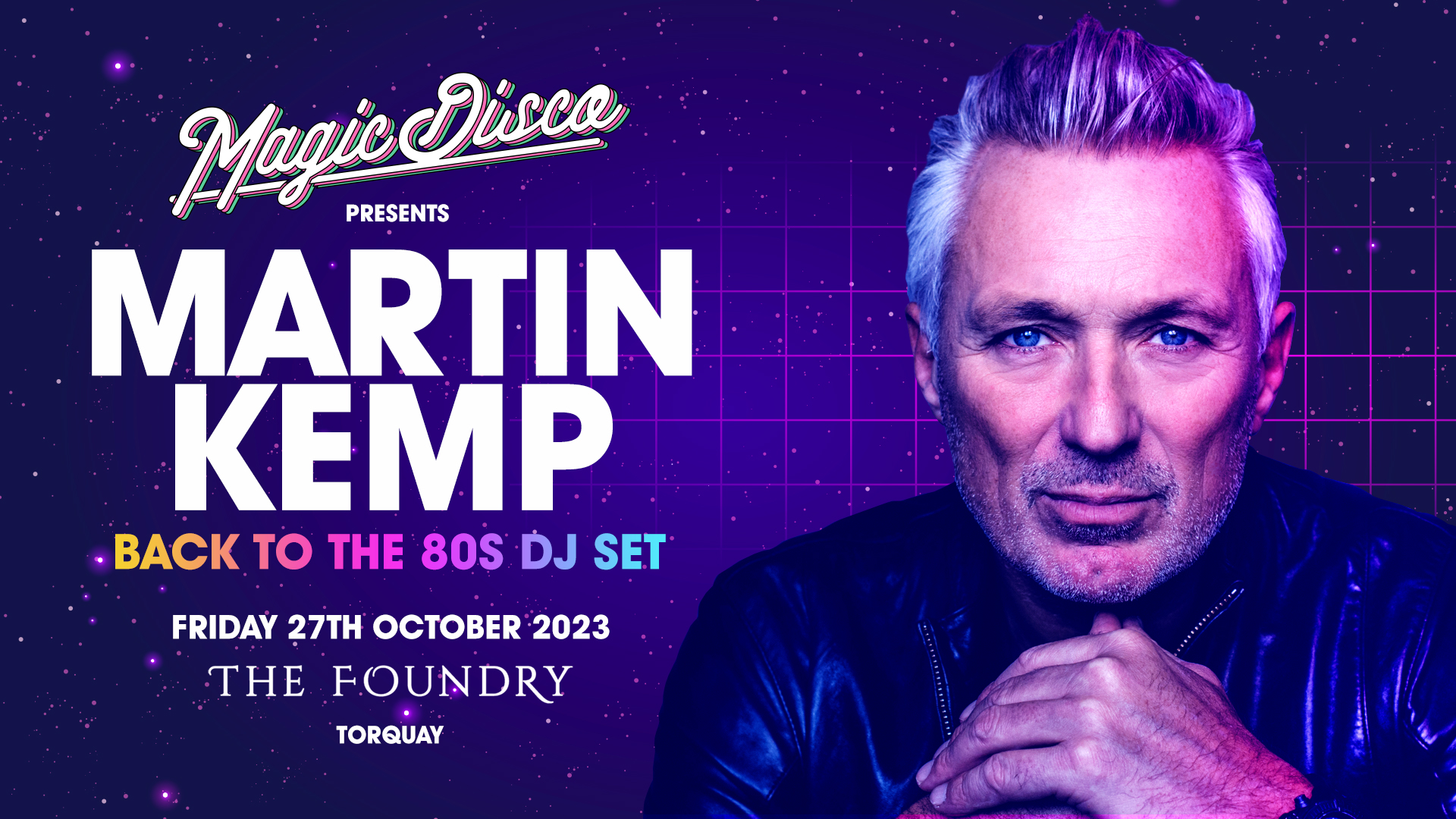 Martin Kemp Live DJ set – Back to the 80’s – Torquay