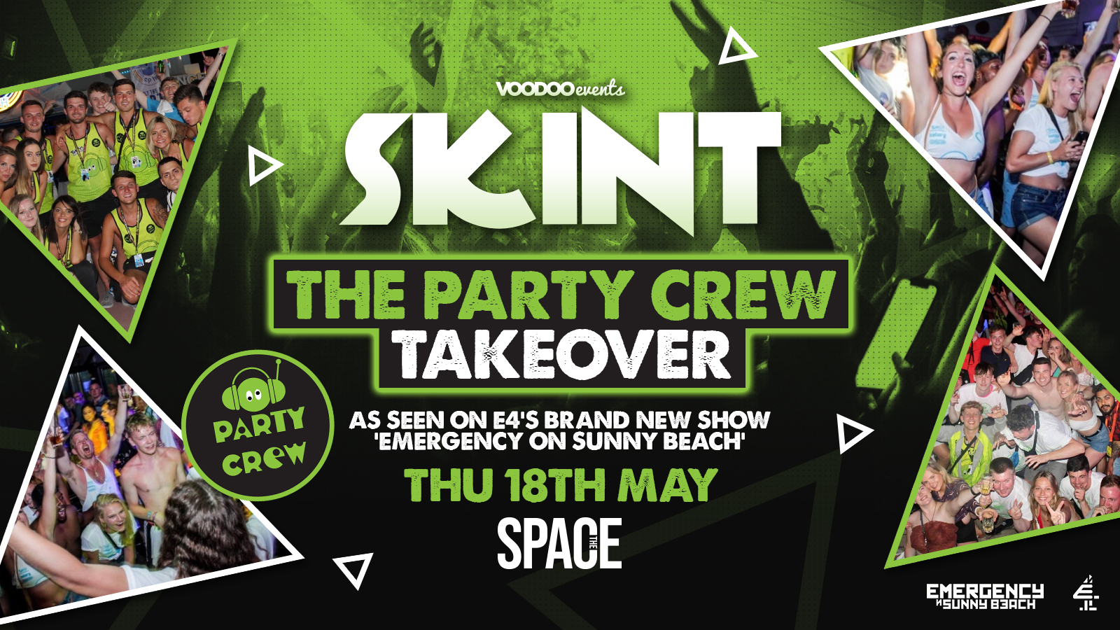 Skint Thursdays at Space – The Party Crew Takeover – 18th May