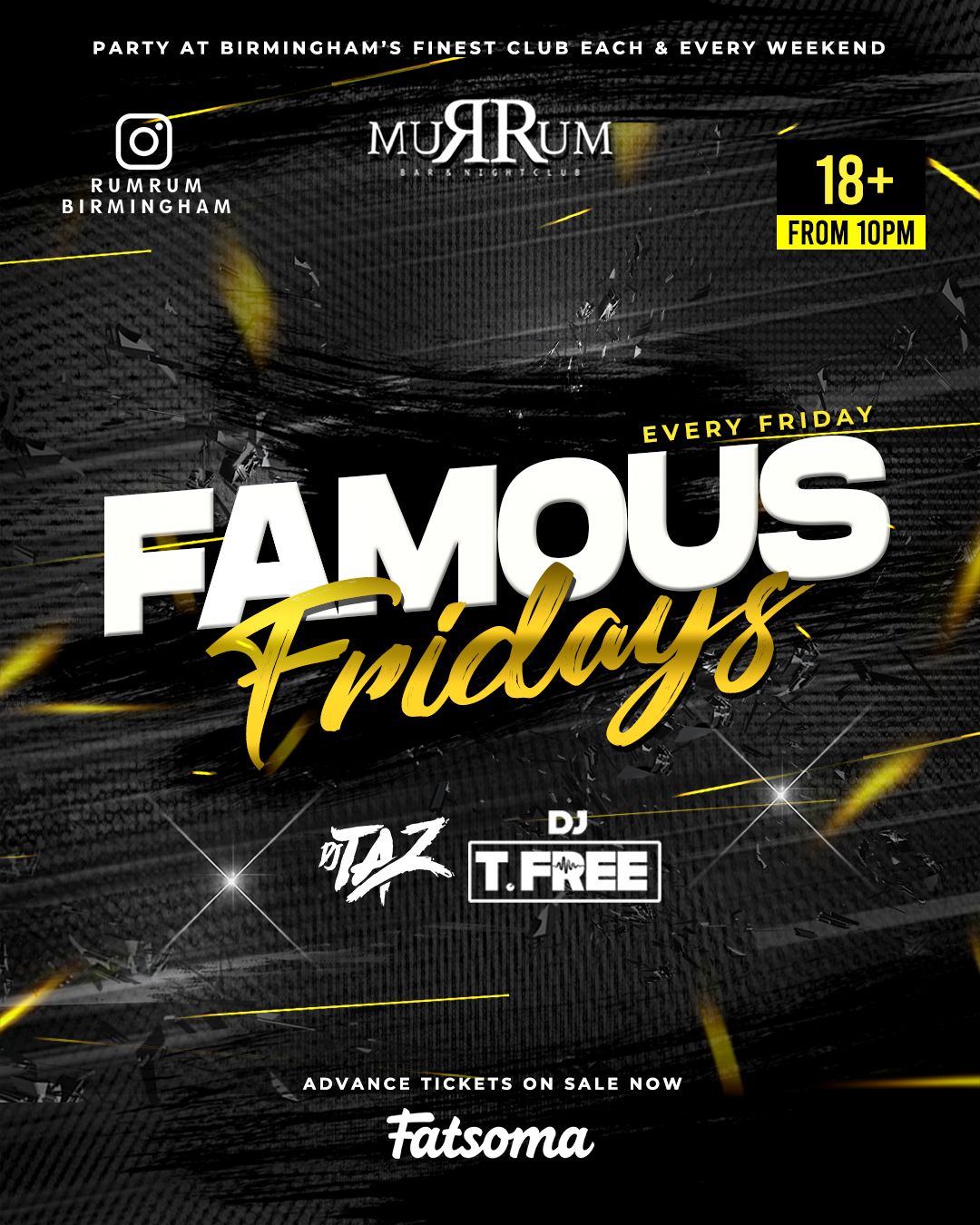 FAMOUS FRIDAYS AT RUMRUM