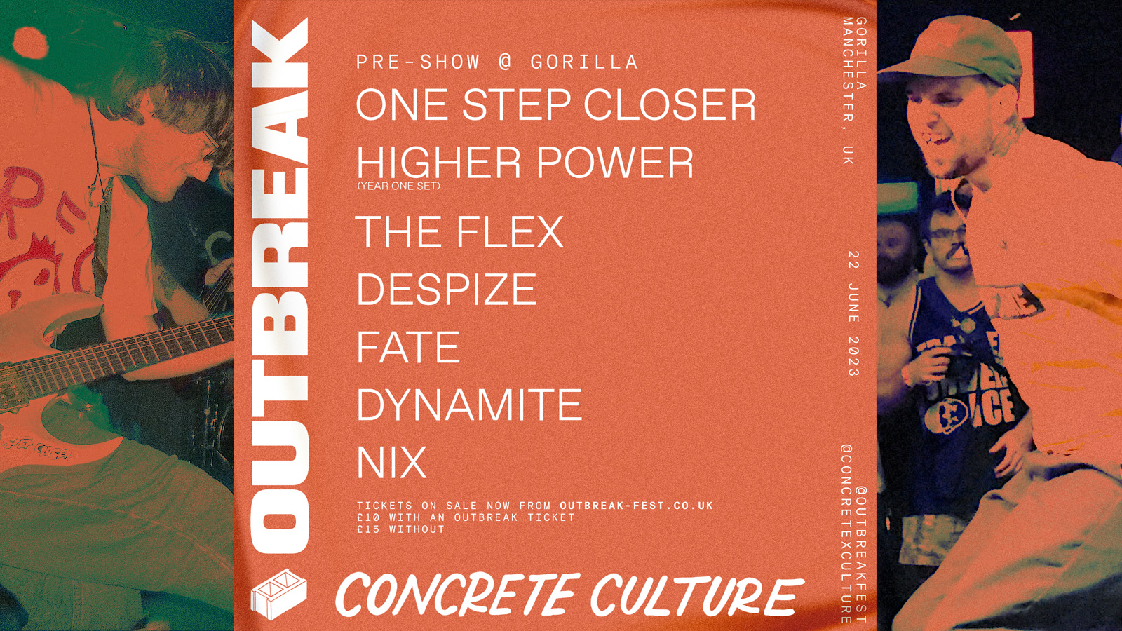 Outbreak Fest Pre-Show – Moved to The Bread Shed