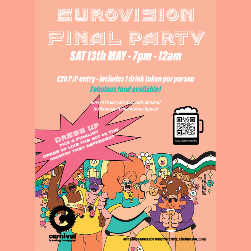 Eurovision Final Party at Carnival Brewing Company, Liverpool on 13th ...