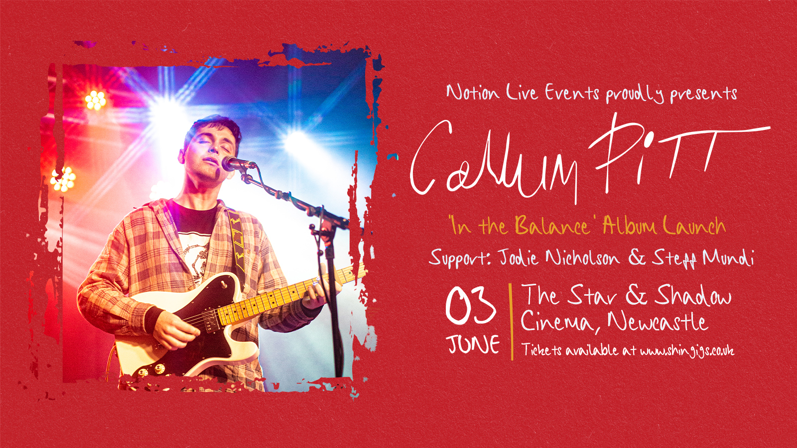 Callum Pitt ‘In The Balance’ album launch + Jodie Nicholson & Steff Mundi