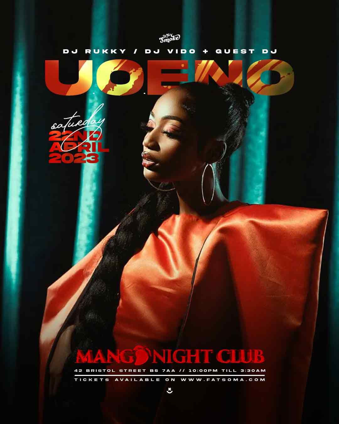 U.O.E.N.O. Birmingham at MANGO NIGHT CLUB, Birmingham