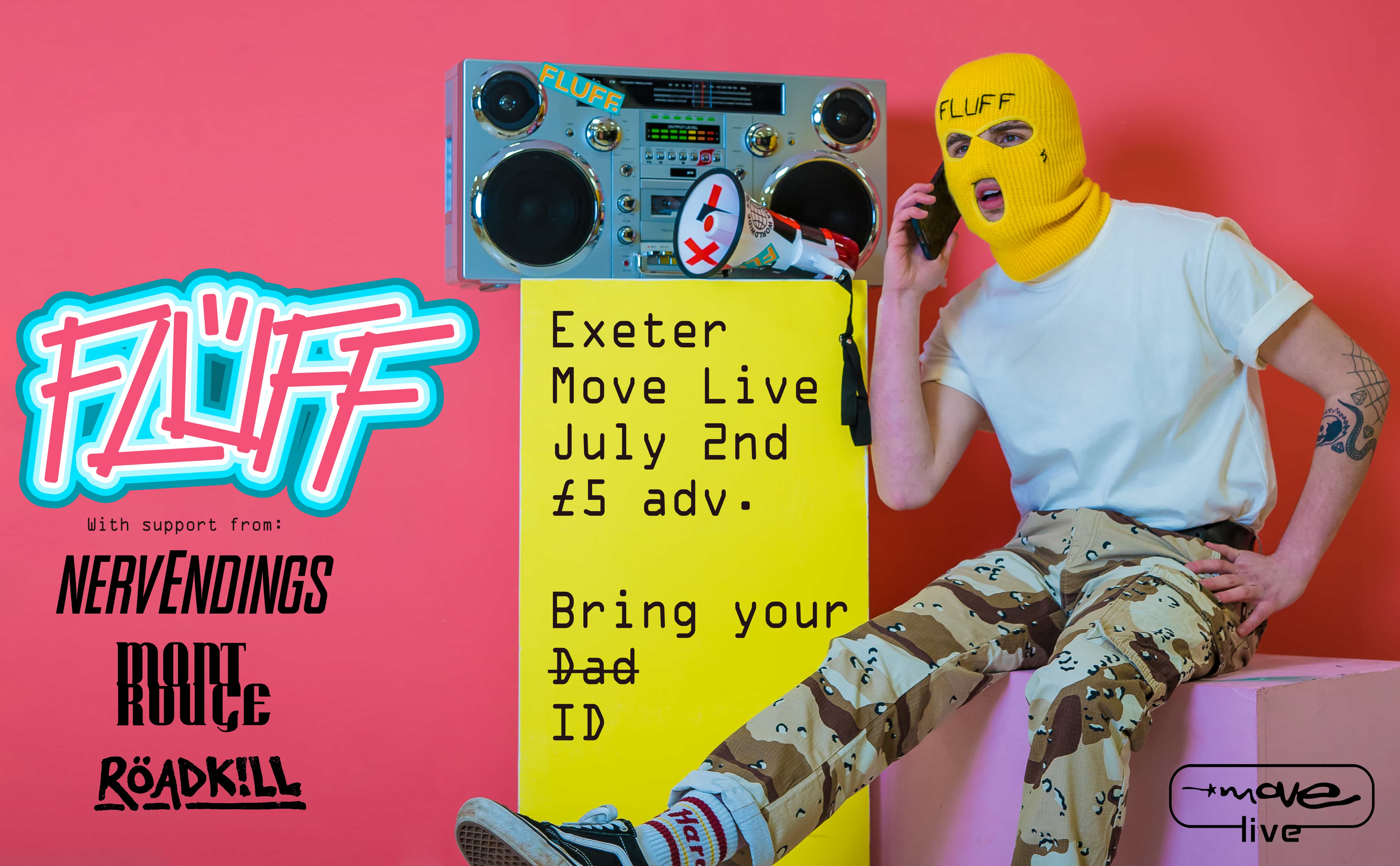 Fluff + NervEndings & Roadkill @ Move, Exeter