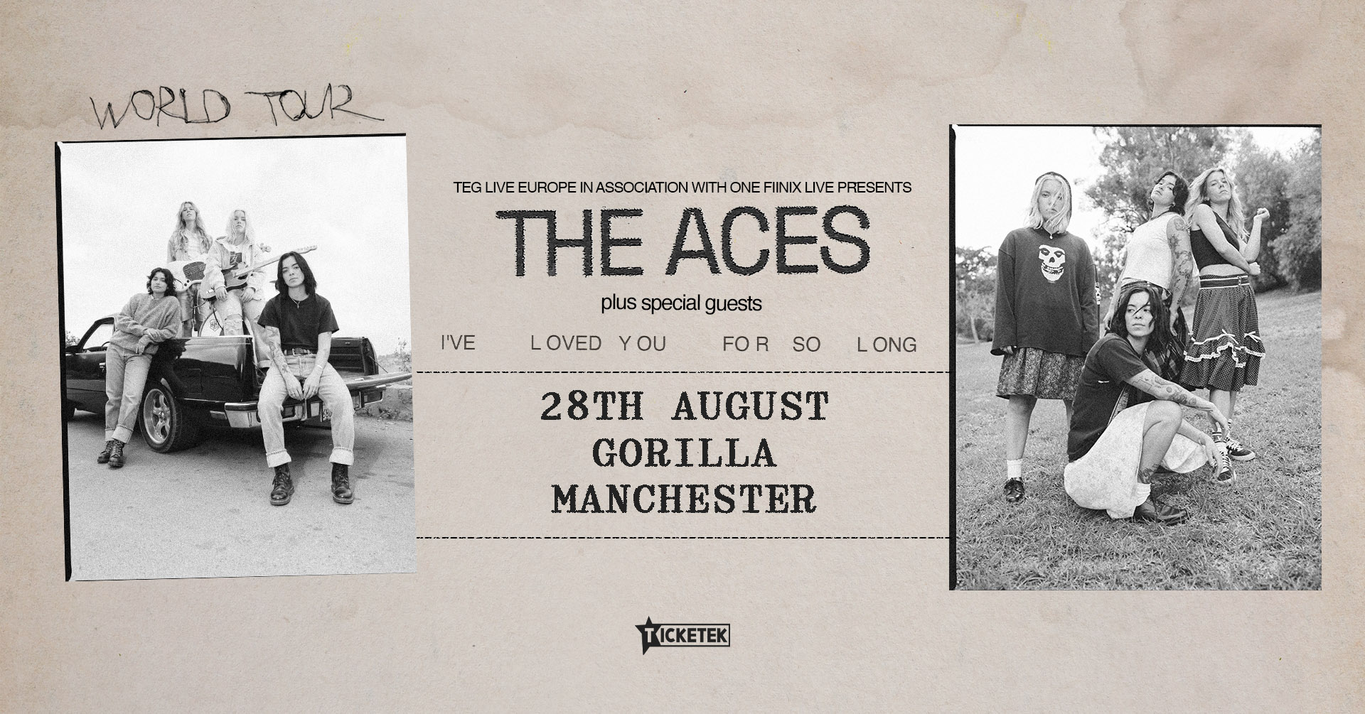 The Aces – Upgraded to Manchester Academy 2