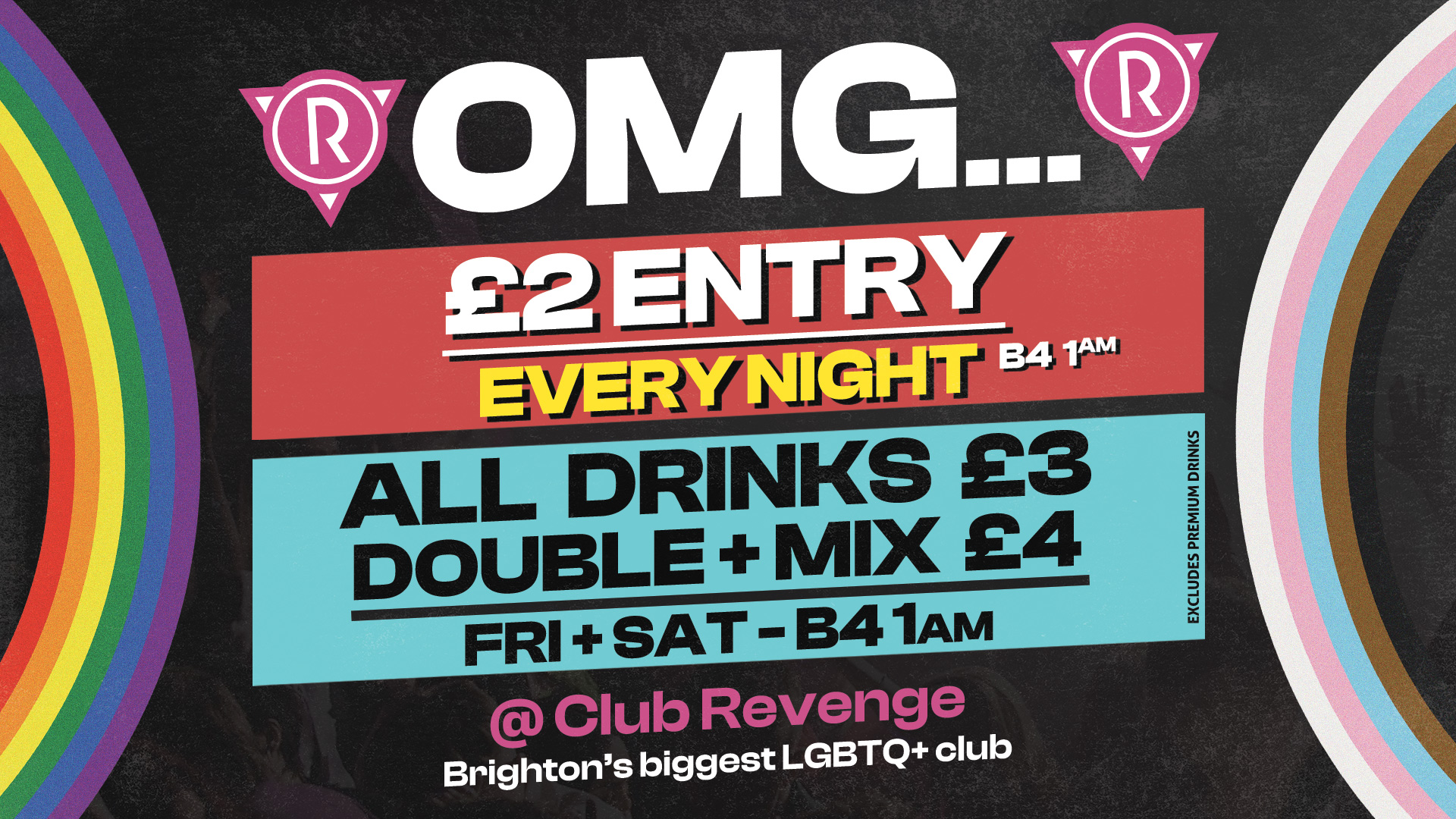 WTF! Saturdays – £2 entry b4 1am, £3 drinks