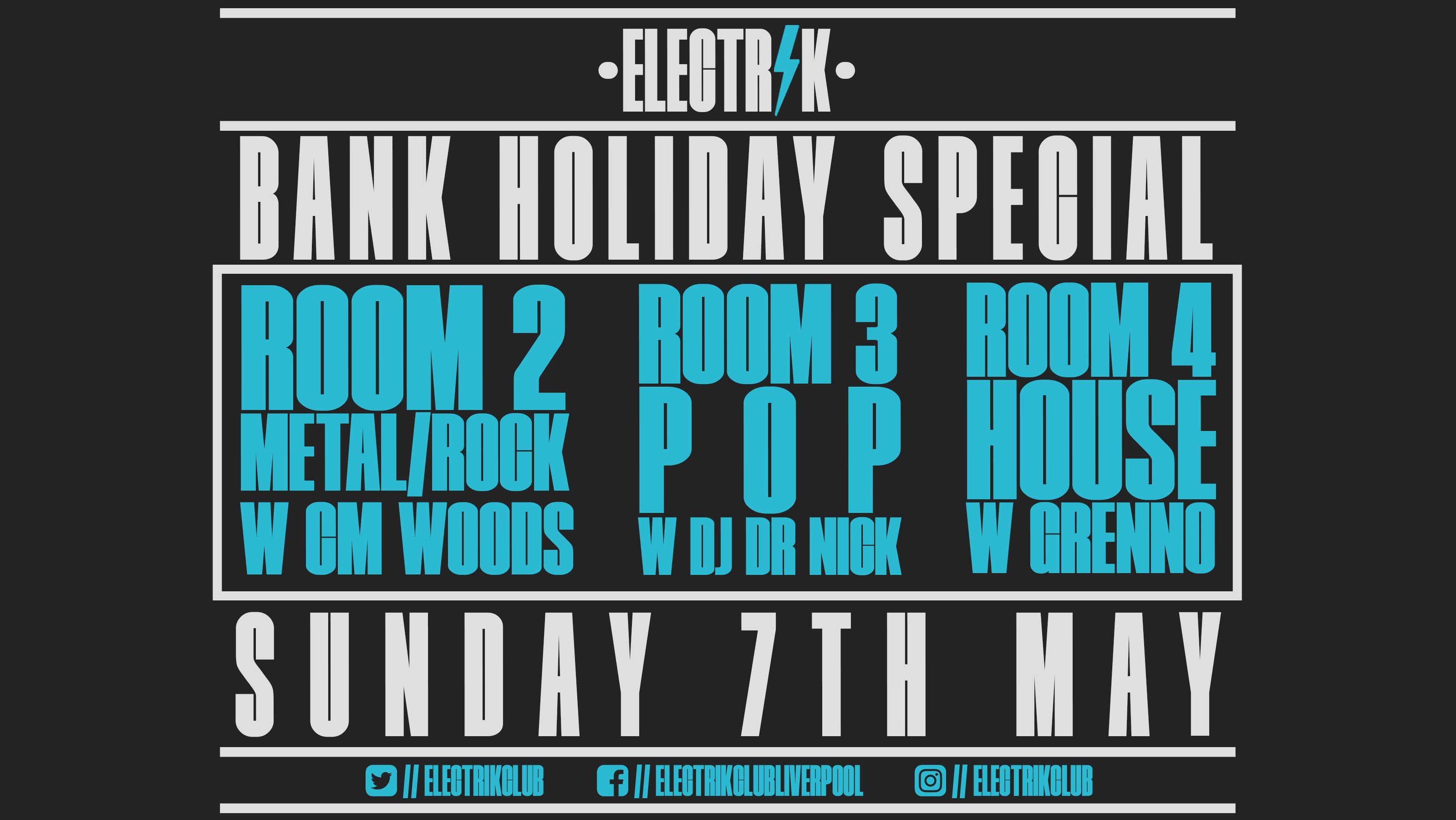 Another Bank Holiday at Electrik with DJs from Shit Indie Disco/Medication/Pandamonium