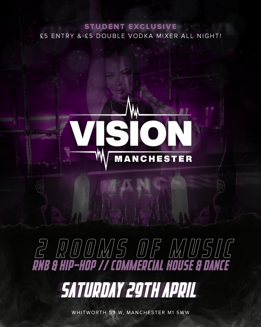 Switch Saturdays at Vision Nightclub 22nd April