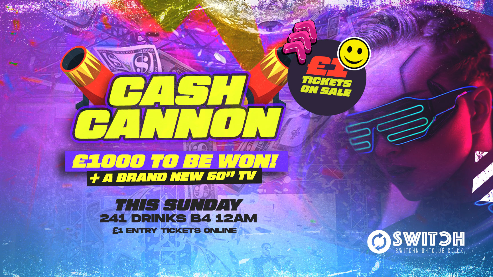 BANK HOLIDAY SUNDAY | £1000 CASH CANNON + TV GIVE-AWAY