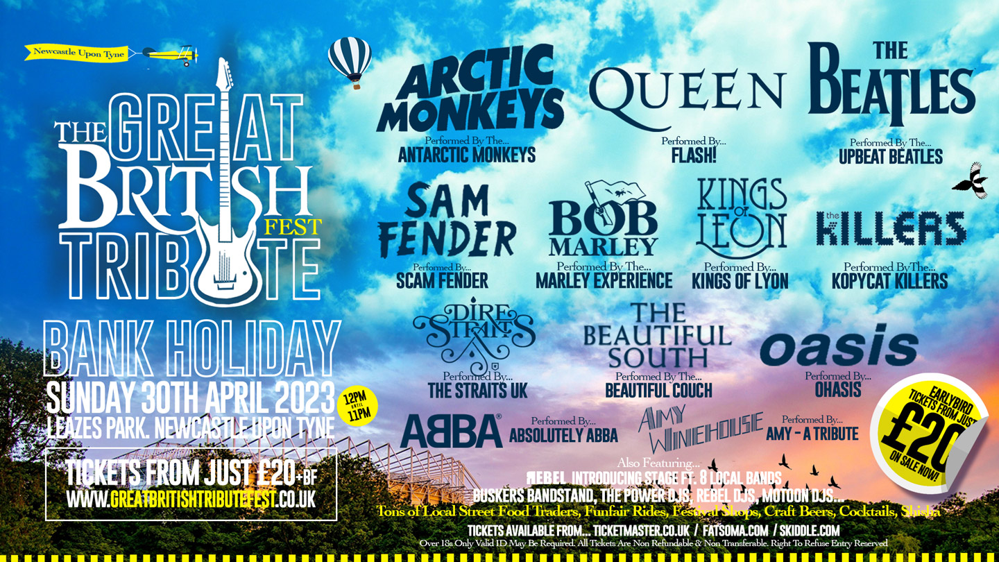Great British Tribute Fest 2023 Newcastle 2023 at Leazes Park