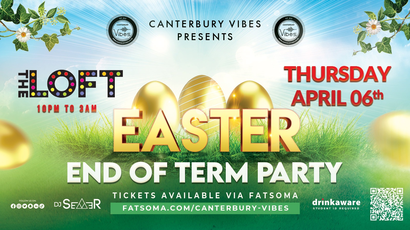 Easter Party – Bank Holiday Weekend