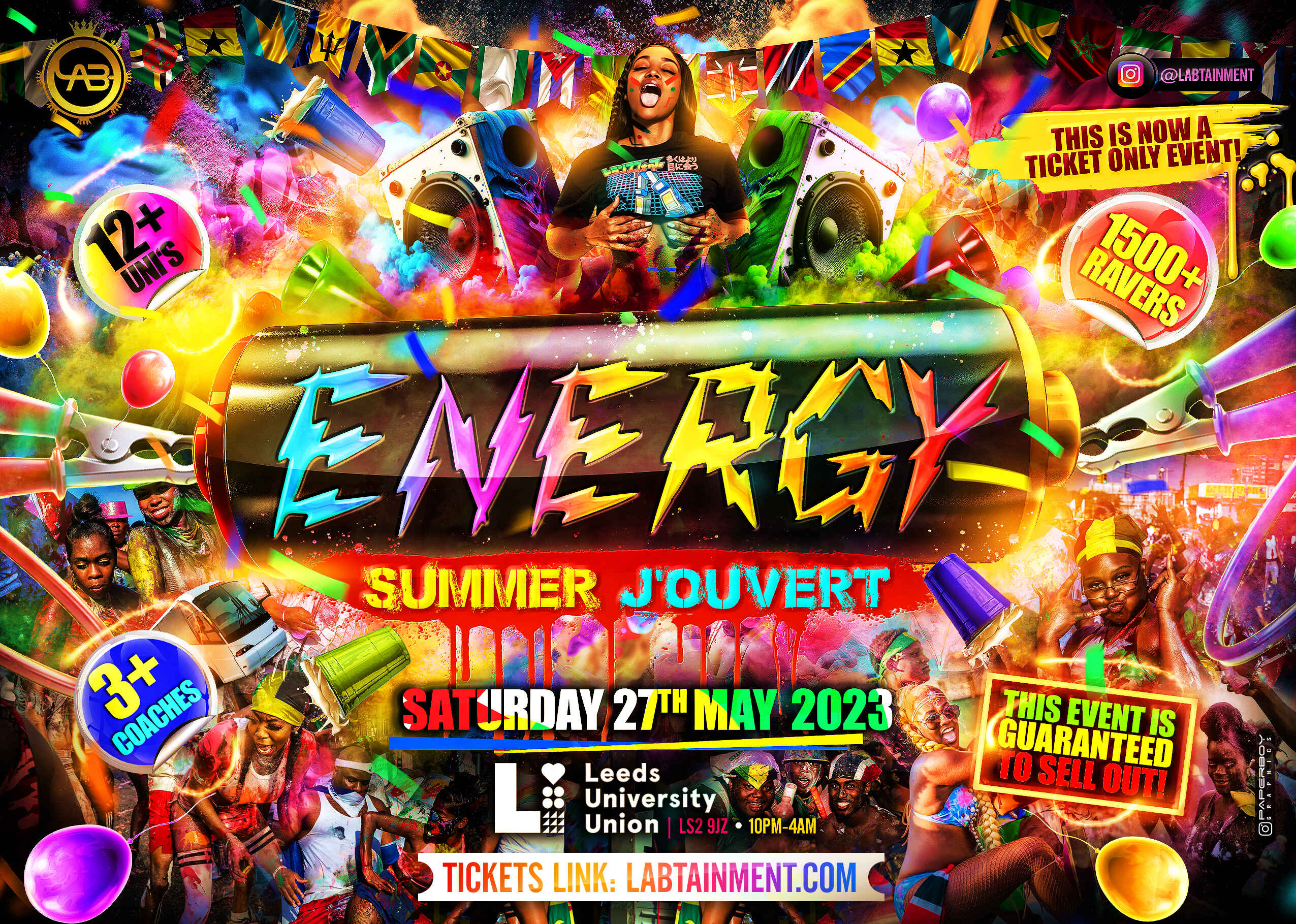 ENERGY: SUMMER J’OUVERT – TICKET ONLY
