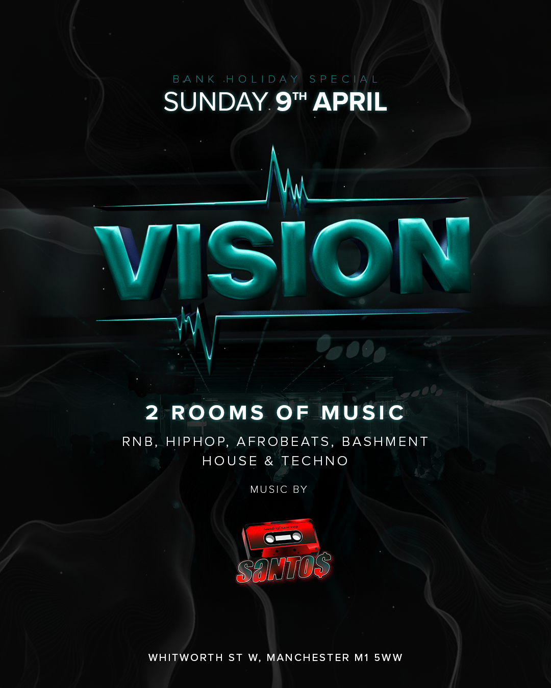 9th April Easter Bank holiday Sunday Special at Vision Club