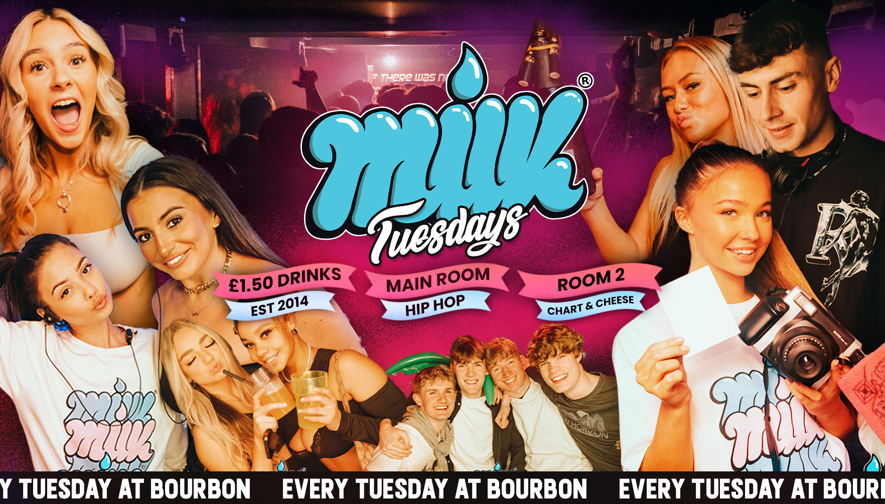 MILK TUESDAYS | DRINKS FROM £1.50 | EDINBURGH’S BIGGEST TUESDAY | BOURBON | 30TH MAY