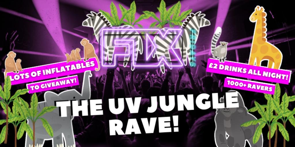 FIX FRIDAY Presents: UV JUNGLE! £2 Drinks All Night – Pryzm Birmingham