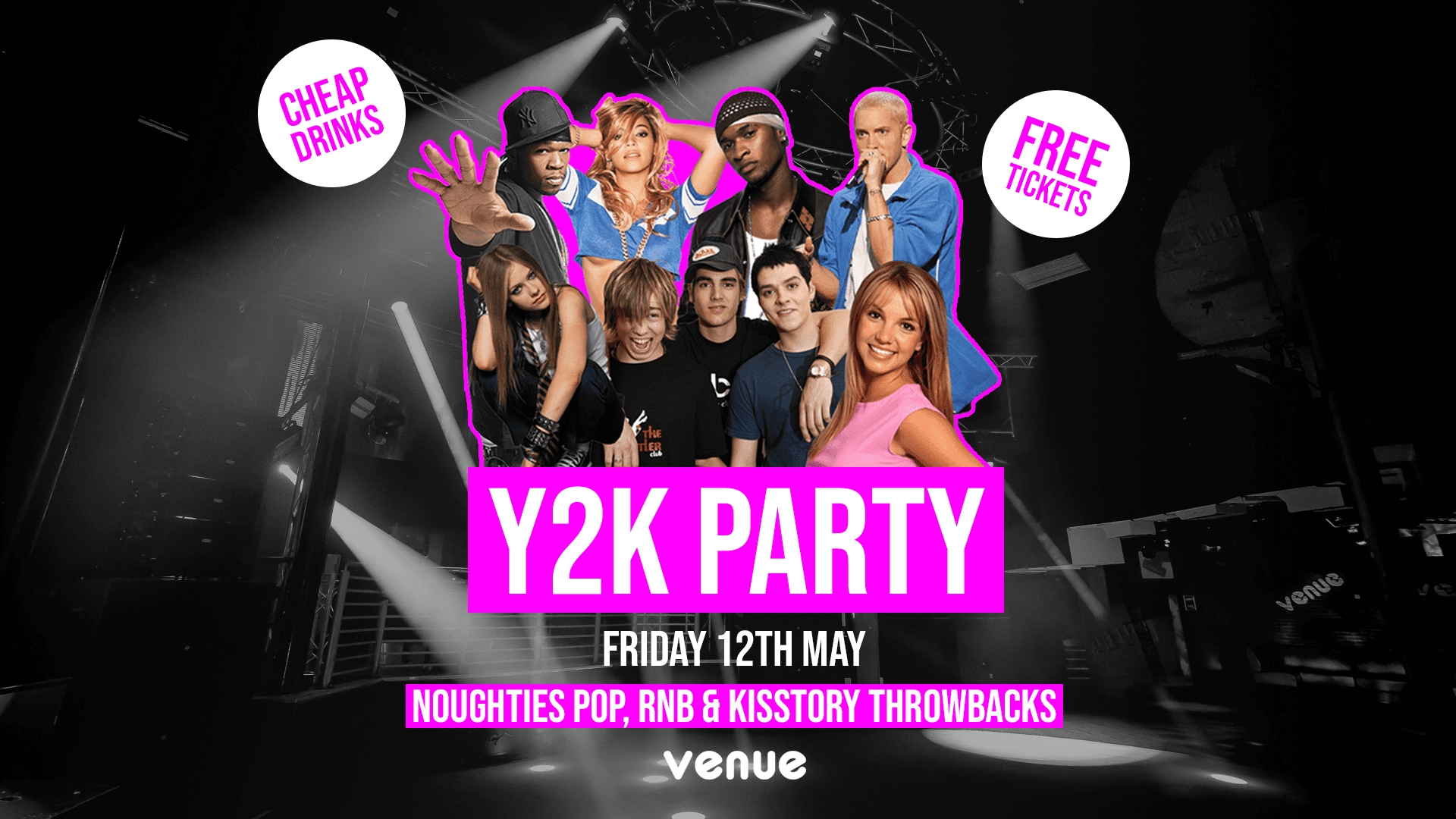 Y2K PARTY [FREE TICKETS] at The Venue, Canterbury on 12th May 2023