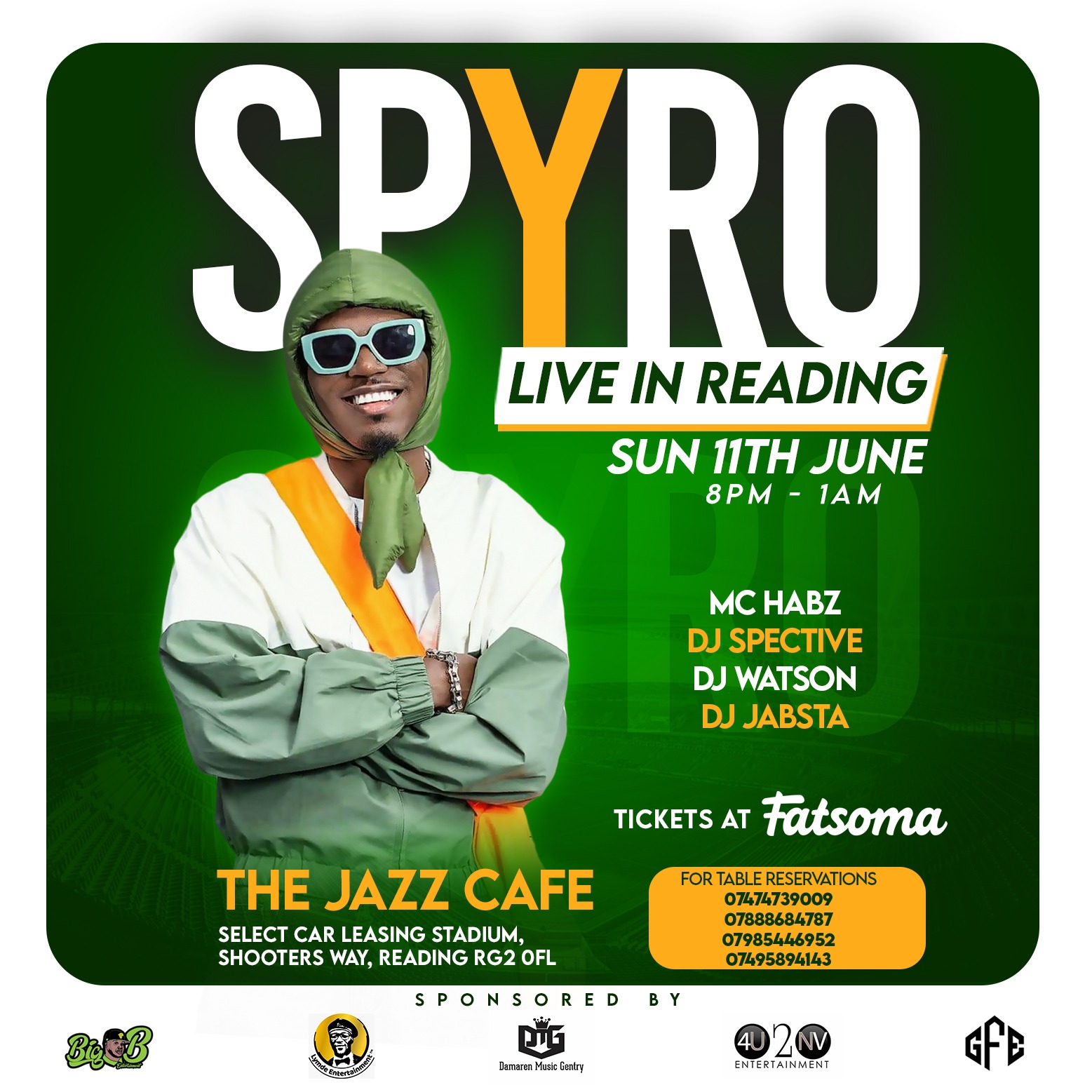 SPYRO (Who Is Your Guy) Live In READING at The Jazz Cafe, Reading on