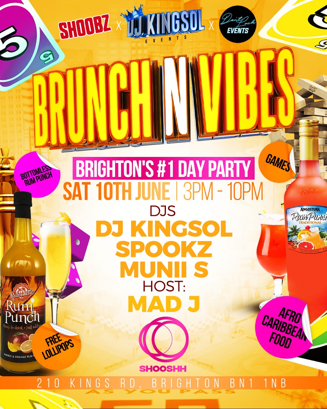 Brunch N Vibes Day Party at Shooshh Brighton, Brighton on 10th Jun 2023 ...