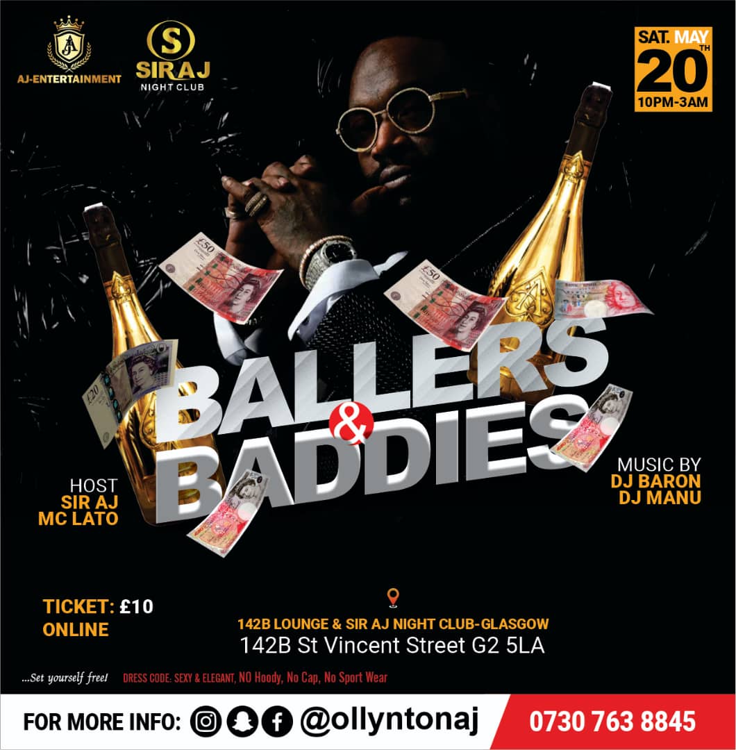 BALLERZ X BADDIES at 142B Lounge, Glasgow on 20th May 2023 Fatsoma