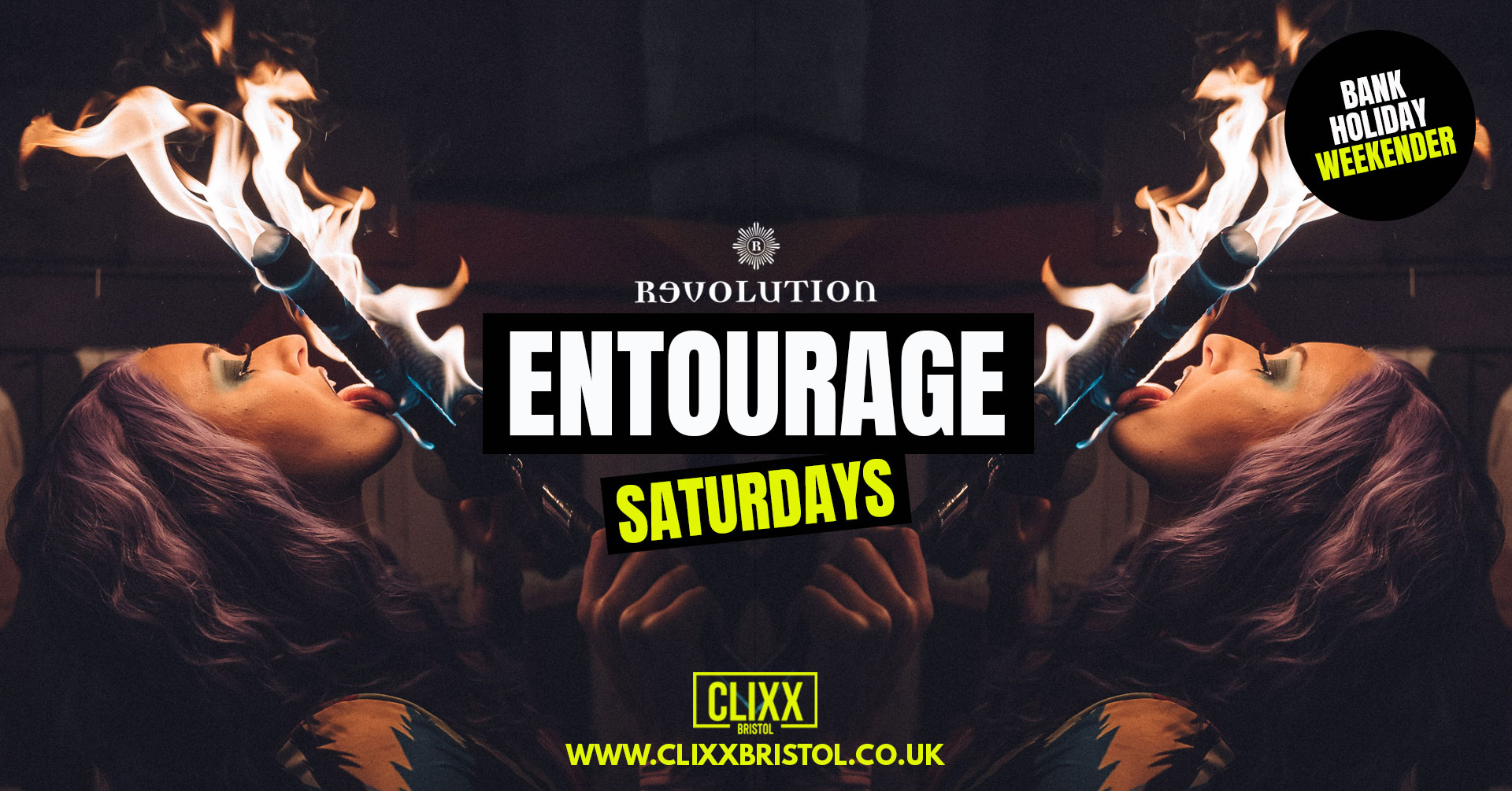 Entourage Saturdays – Bank Holiday Weekender