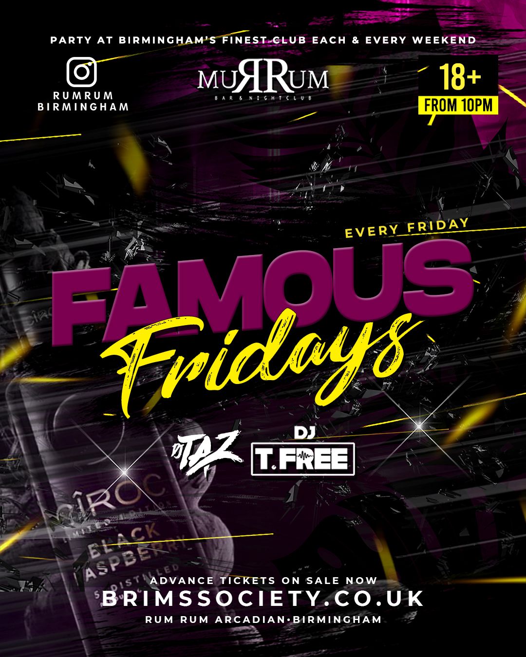FAMOUS FRIDAYS AT RUMRUM