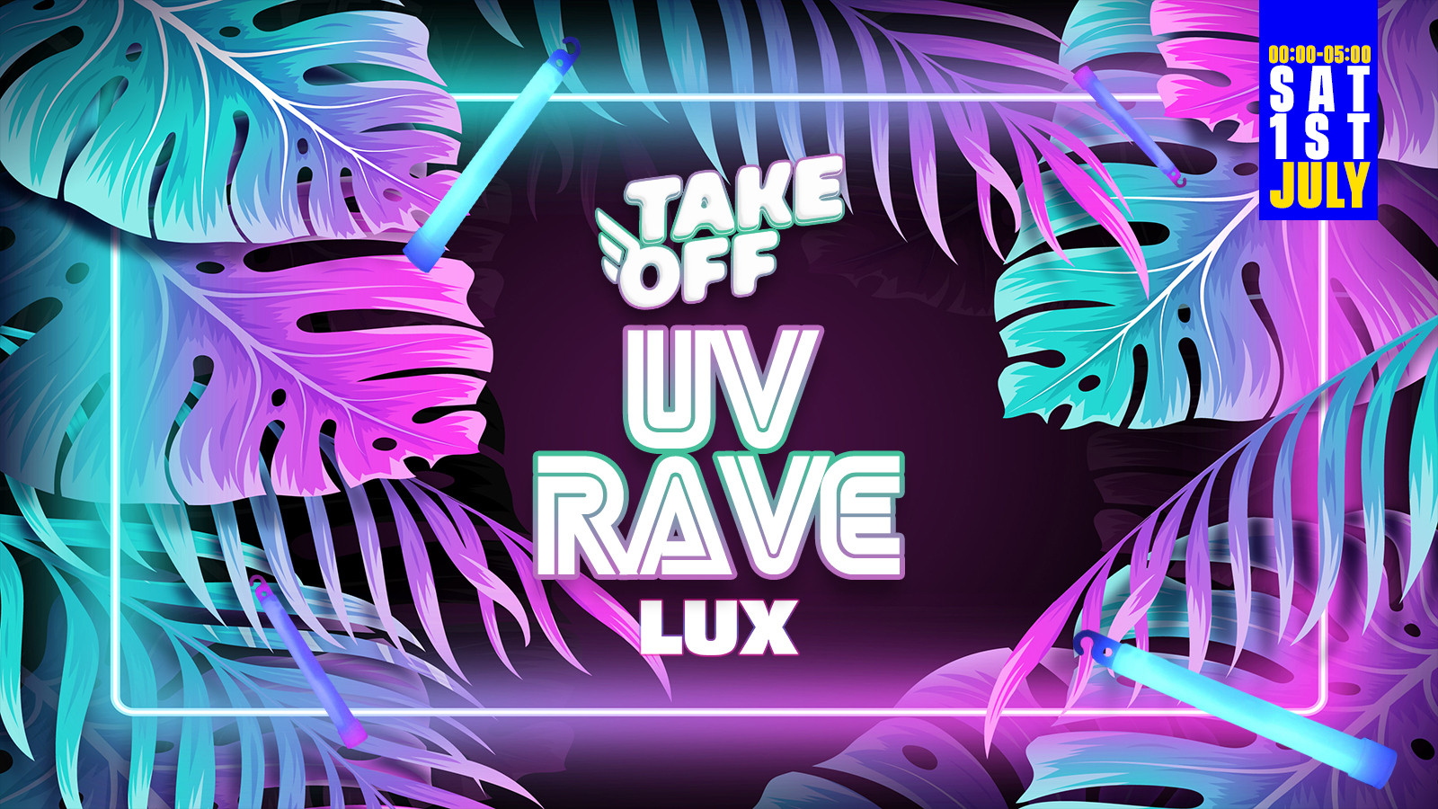 Take Off Presents:  THE UV Rave 2023 –  LUX Club Malia Greece