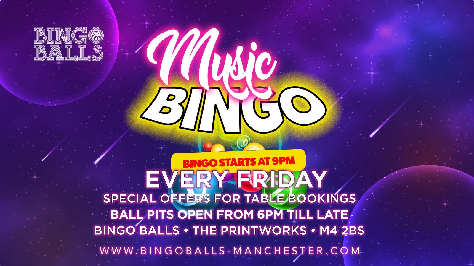 Music BINGO Friday Bingo Balls at Bingo Balls, Manchester on 4th Aug