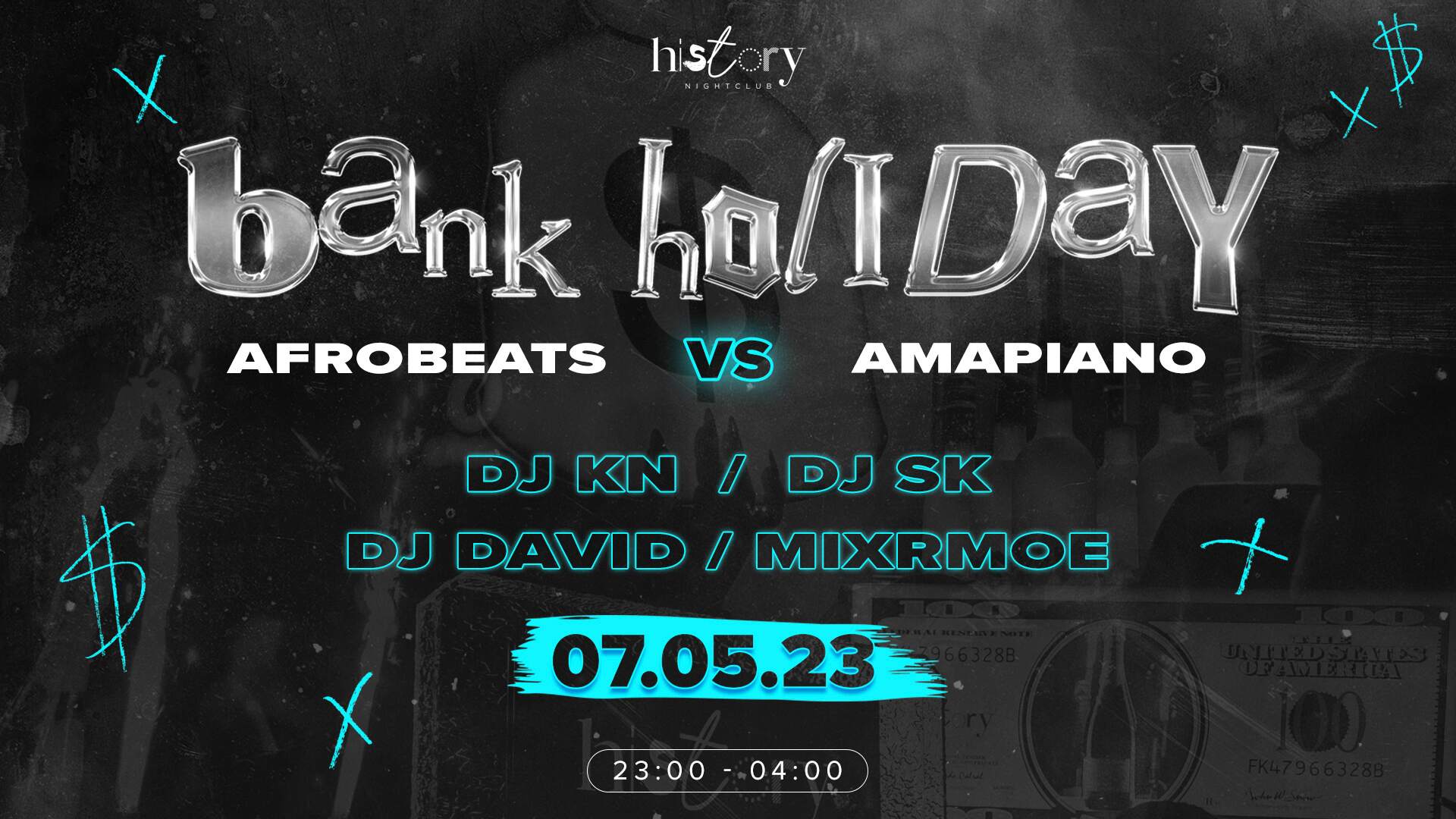 BANK HOLIDAY at History - Afrobeats Vs Amapiano at History Nightclub