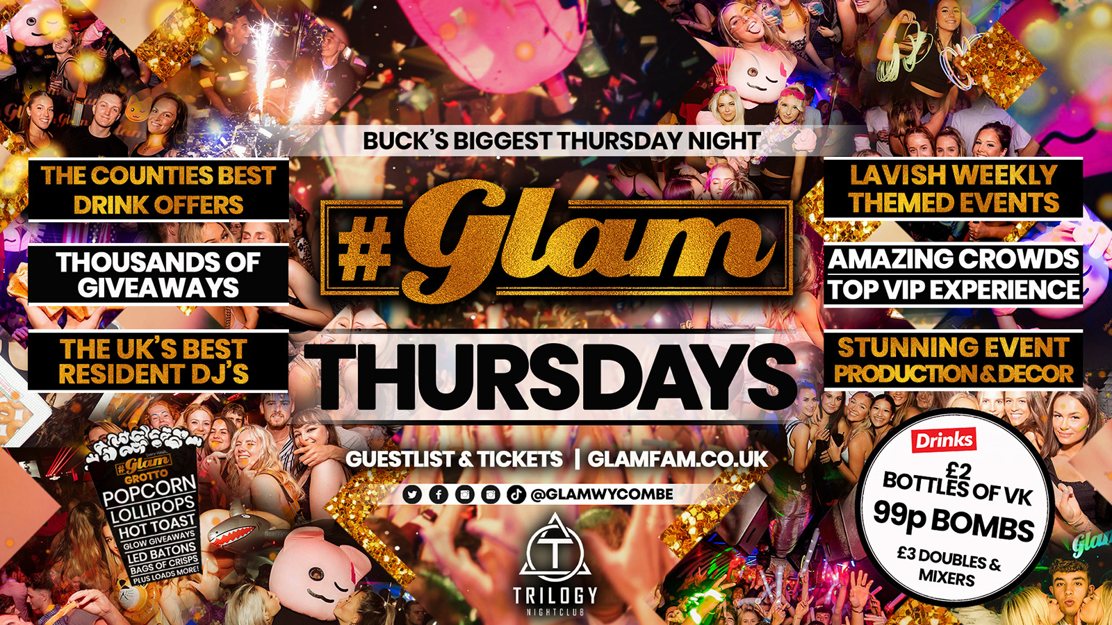 Glam High Wycombe | Thursdays – Buck’s Biggest Thursday Night!